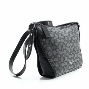 COACH Dufflette in Signature SV/Black Smoke